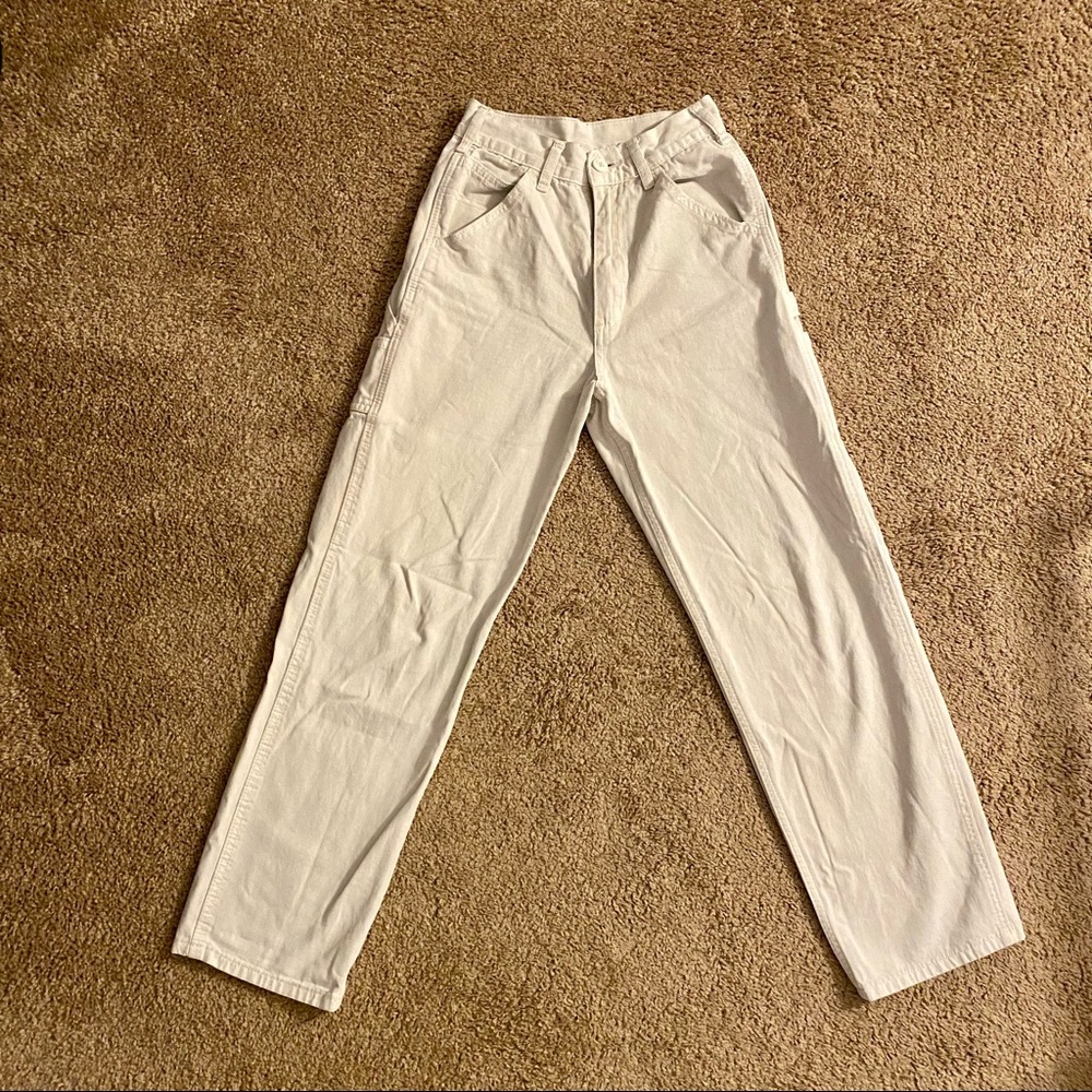 white cargo pants